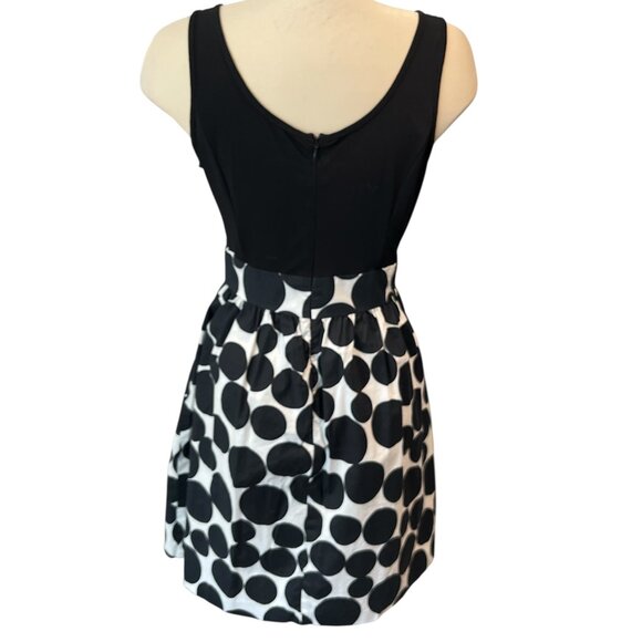 JESSICA HOWARD Dress *Size Medium Empire Waist Polka Dots Back Zip Sleeveless - Picture 5 of 14